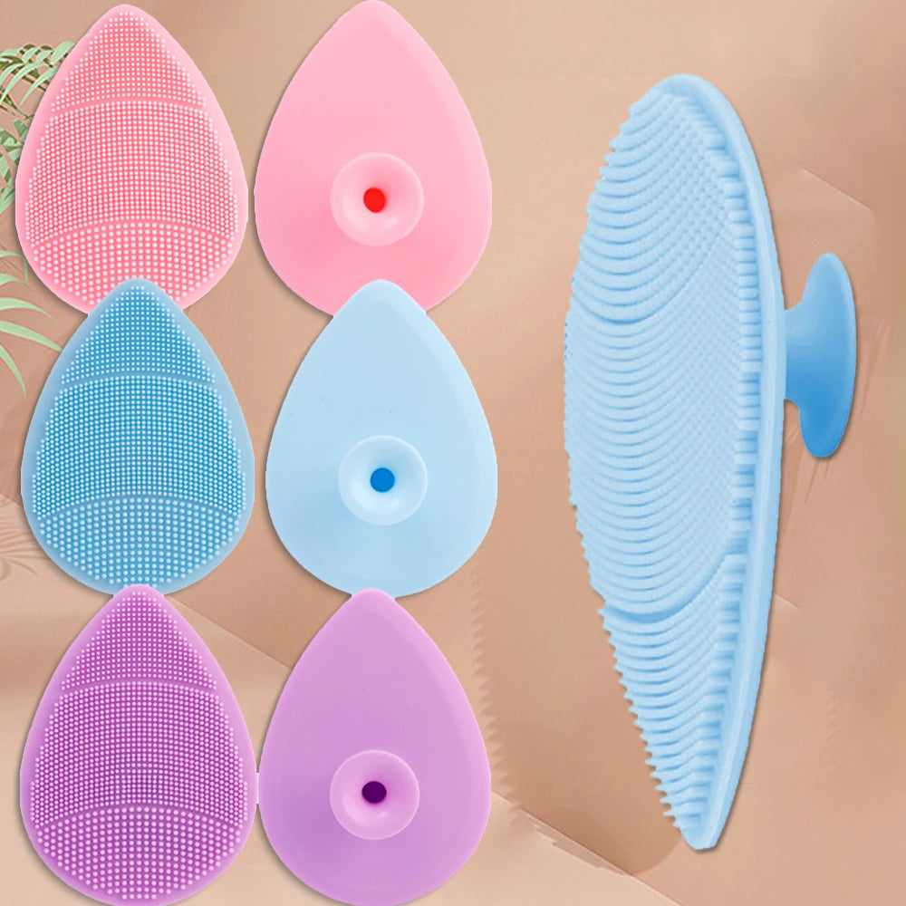 Face Silicone Cleansing Brushes Facial Scrubber Soft Skin Pad Brushes