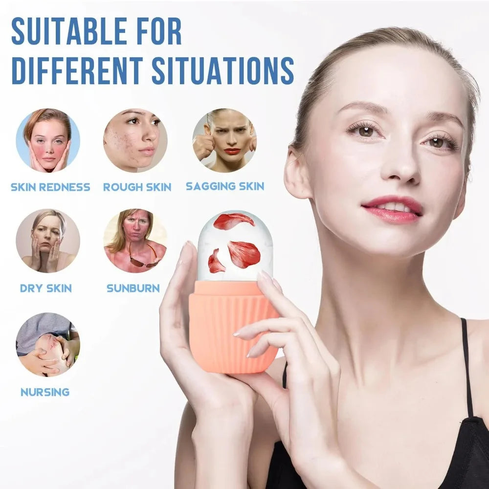3 pc Ice Roller and Gua Sha Glow up tools