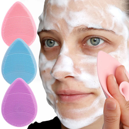 Face Silicone Cleansing Brushes Facial Scrubber Soft Skin Pad Brushes