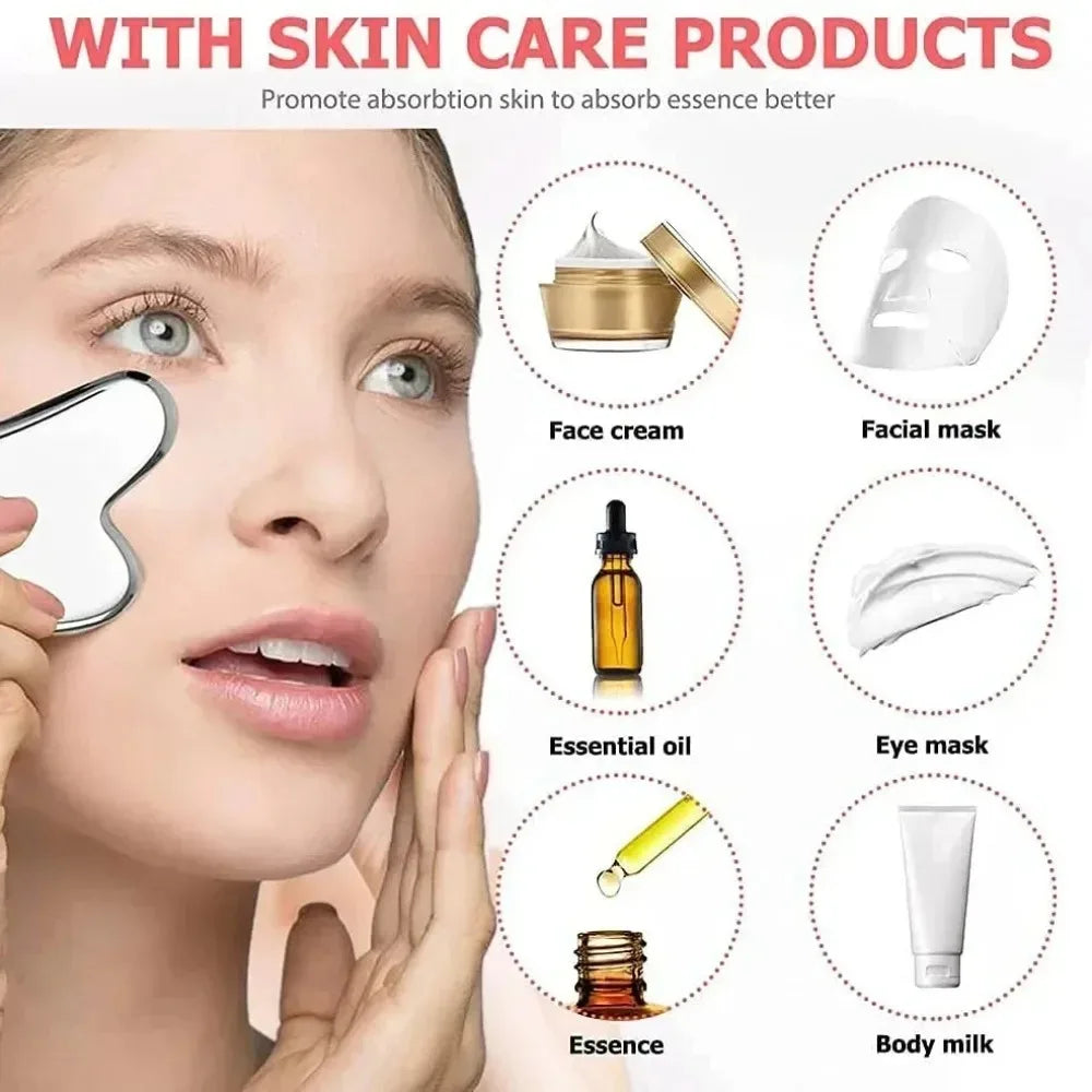 3 pc Ice Roller and Gua Sha Glow up tools