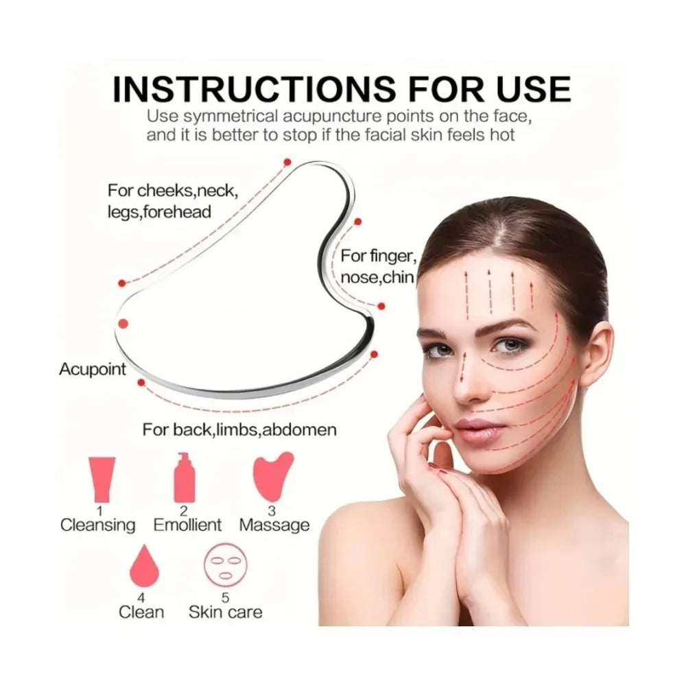3 pc Ice Roller and Gua Sha Glow up tools