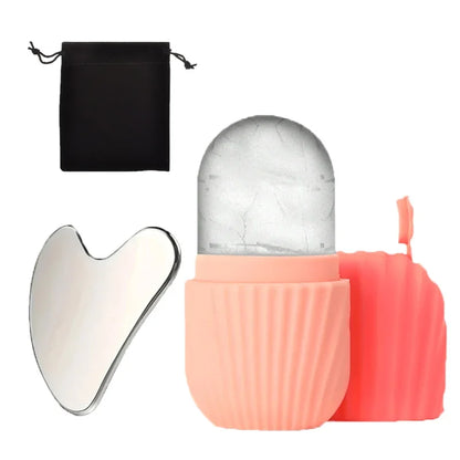 3 pc Ice Roller and Gua Sha Glow up tools