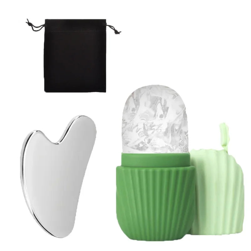 3 pc Ice Roller and Gua Sha Glow up tools
