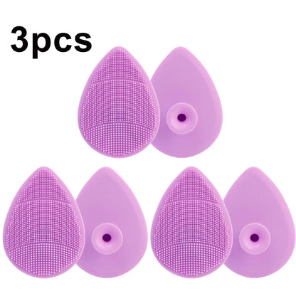 Face Silicone Cleansing Brushes Facial Scrubber Soft Skin Pad Brushes