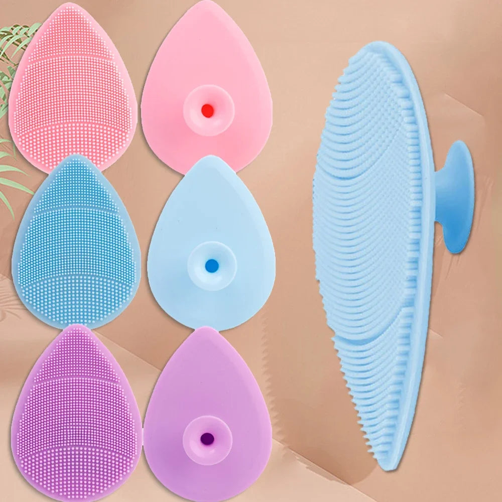 Face Silicone Cleansing Brushes Facial Scrubber Soft Skin Pad Brushes