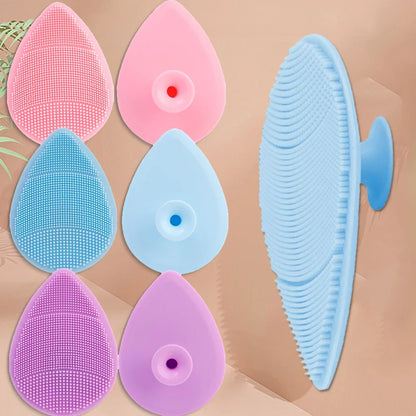 Face Silicone Cleansing Brushes Facial Scrubber Soft Skin Pad Brushes