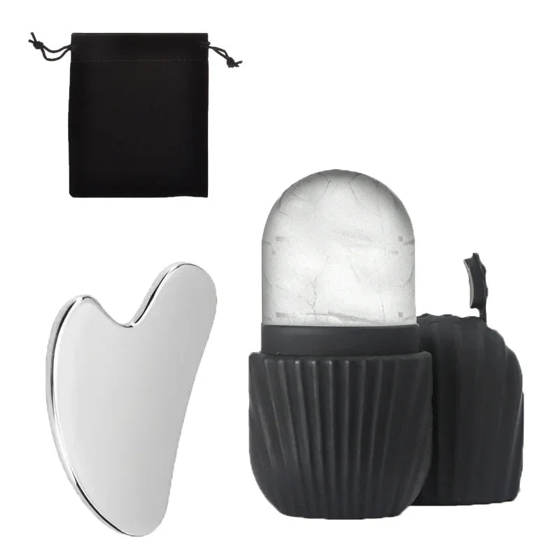 3 pc Ice Roller and Gua Sha Glow up tools