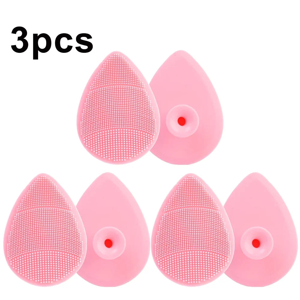 Face Silicone Cleansing Brushes Facial Scrubber Soft Skin Pad Brushes